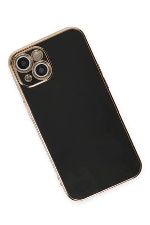Newface Apple iPhone 15 Kılıf Volet Silikon - Siyah