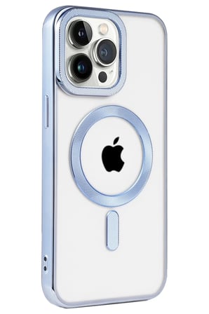 Newface Apple iPhone 14 Pro Max Kılıf Kronos Magsafe Kapak - Sierra Blue