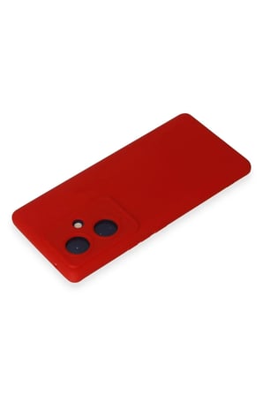 Newface Vivo V29 Lite Kılıf Nano içi Kadife Silikon - Kırmızı