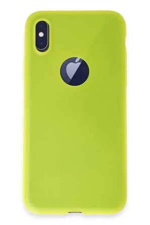 Newface Apple iPhone X Kılıf First Silikon - Parlak Sarı