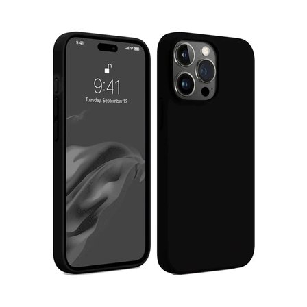Newface Apple iPhone 15 Pro Kılıf First Silikon - Siyah