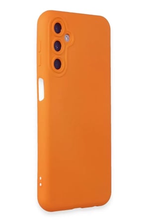 Newface Samsung Galaxy M34 5G Kılıf Nano içi Kadife Silikon - Turuncu
