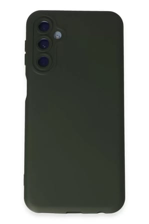 Newface Samsung Galaxy M14 5G Kılıf Nano içi Kadife Silikon - Koyu Yeşil