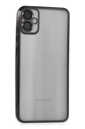 Newface Samsung Galaxy A05 Kılıf Razer Lensli Silikon - Siyah