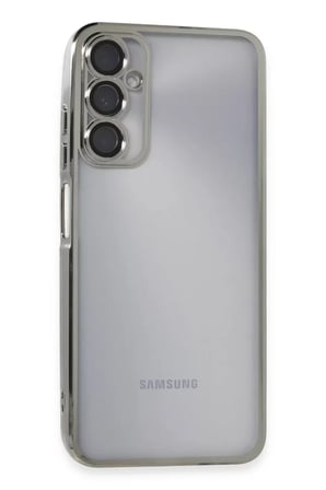 Newface Samsung Galaxy A05S Kılıf Razer Lensli Silikon - Gümüş