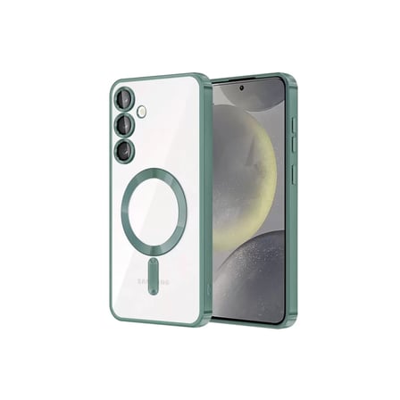 Newface Samsung Galaxy S24 Kılıf Kross Magneticsafe Kapak - Koyu Yeşil