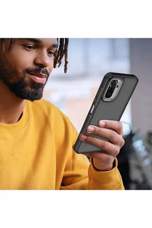 Newface Xiaomi Redmi Note 10 Pro Kılıf Elegant Kapak - Pudra