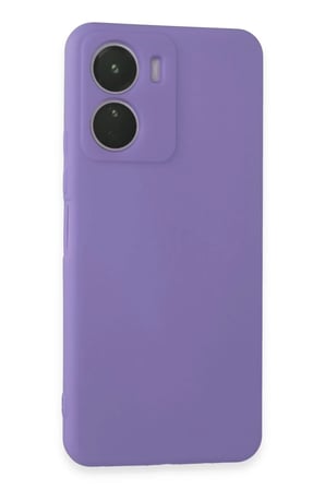 Newface Vivo Y16 Kılıf First Silikon - Lila
