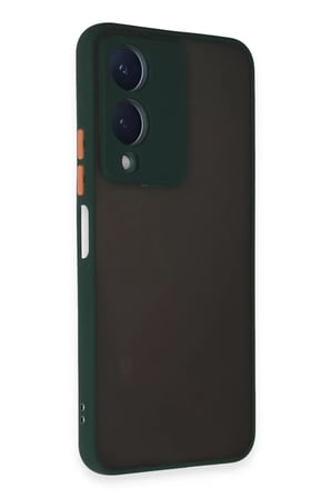Newface Vivo Y17S Kılıf Montreal Silikon Kapak - Yeşil