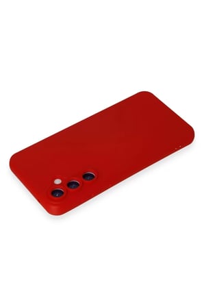 Newface Samsung Galaxy S24 Kılıf Nano içi Kadife Silikon - Kırmızı