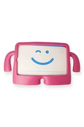 Newface Samsung Galaxy Tab A9 Plus Kılıf Karakter Tablet Silikon - Pembe