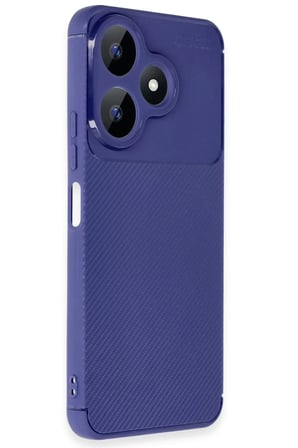 Newface Xiaomi Redmi 13 4G Kılıf Auto Focus Karbon Kapak - Lacivert