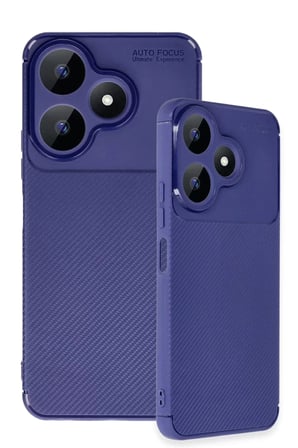 Newface Xiaomi Redmi 13 4G Kılıf Auto Focus Karbon Kapak - Lacivert