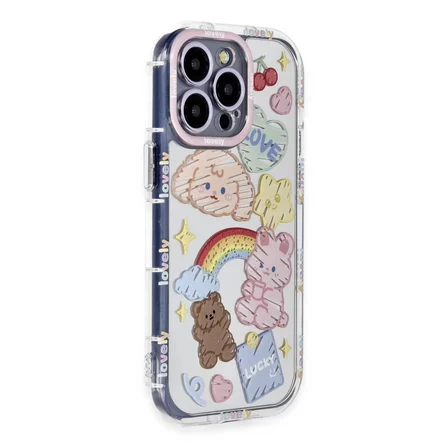 Newface Apple iPhone 14 Pro Kılıf Reflexion Desenli Kapak - Desen 4