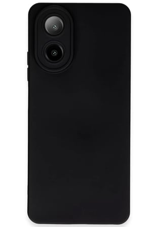 Newface Oppo A38 Kılıf Nano içi Kadife Silikon - Siyah