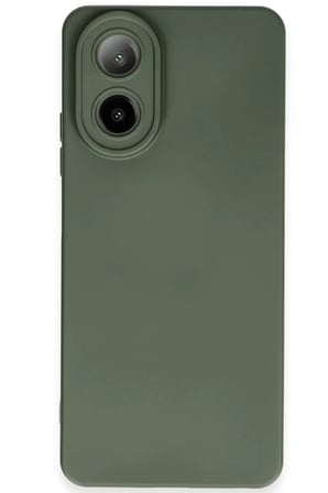 Newface Oppo A38 Kılıf Nano içi Kadife Silikon - Koyu Yeşil