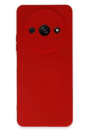 Newface Xiaomi Redmi A3 4G Kılıf Nano içi Kadife Silikon - Kırmızı