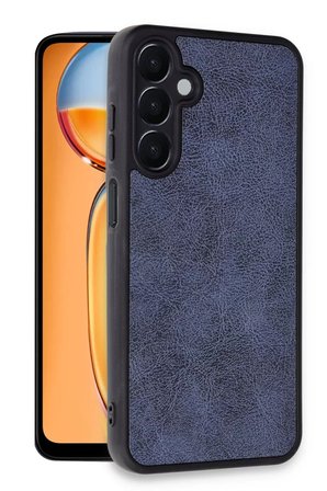 Newface Samsung Galaxy A25 5G Kılıf Aras Deri Kapak - Lacivert