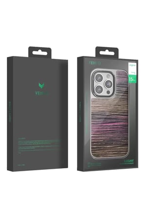 Venco Apple iPhone 15 Pro Wave Kapak - Derin Mor