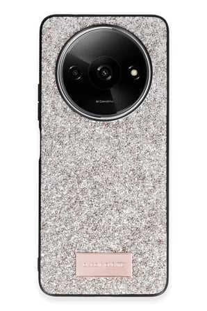 Onegif Xiaomi Redmi A3 4G Bright Simli Kapak - Gold