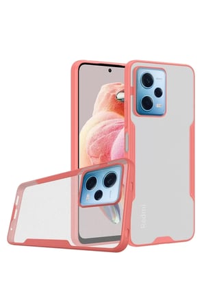 Newface Xiaomi Redmi Note 12 5G Kılıf Platin Silikon - Pembe