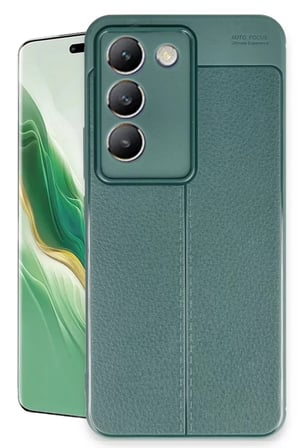 Newface Vivo V30 Lite 4G Kılıf Auto Focus Kapak - Koyu Yeşil