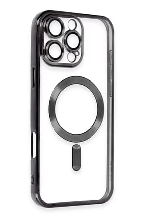 Newface Apple iPhone 16 Pro Max Kılıf Kross Magneticsafe Kapak - Siyah