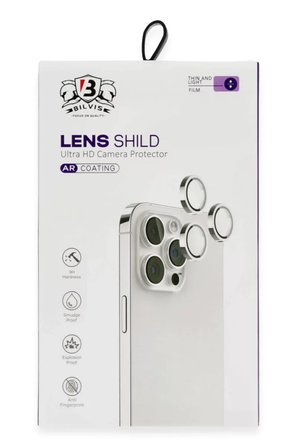 Newface Apple iPhone 16 Bilvis Titan Kamera Lens - Gümüş
