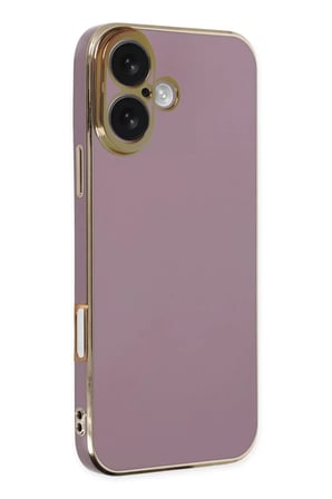 Newface Apple iPhone 16 Kılıf Volet Silikon - Mor