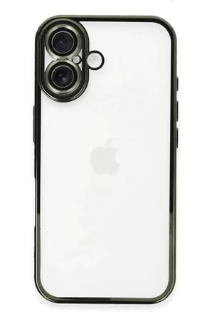 Newface Apple iPhone 16 Plus Kılıf Razer Lensli Silikon - Yeşil