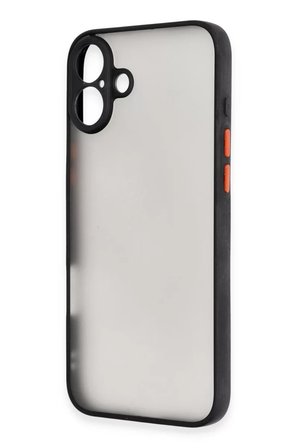 Newface Apple iPhone 16 Kılıf Montreal Silikon Kapak - Siyah