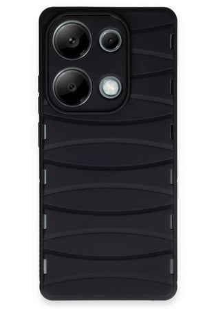 Newface Xiaomi Redmi Note 13 Pro 4G Kılıf Bibercas Silikon Kapak - Siyah