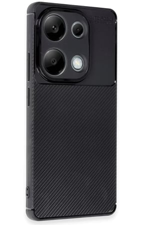 Newface Xiaomi Redmi Note 13 Pro 4G Kılıf Auto Focus Karbon Kapak - Siyah