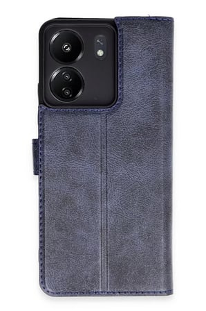Newface Xiaomi Redmi 13C Kılıf Trend S Plus Kapaklı Kılıf - Lacivert