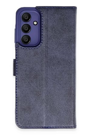 Newface Samsung Galaxy A35 5G Kılıf Trend S Plus Kapaklı Kılıf - Lacivert
