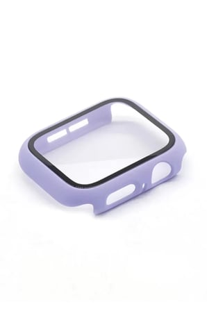 Newface Apple Watch 38mm Camlı Kasa Ekran Koruyucu - Lila