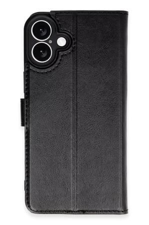 Newface Apple iPhone 16 Plus Kılıf Trend S Plus Kapaklı Kılıf - Siyah
