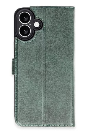 Newface Apple iPhone 16 Plus Kılıf Trend S Plus Kapaklı Kılıf - Yeşil