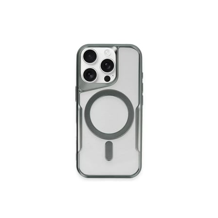 Newface Apple iPhone 14 Pro Kılıf Boyi Magsafe Silikon Kapak - Yeşil