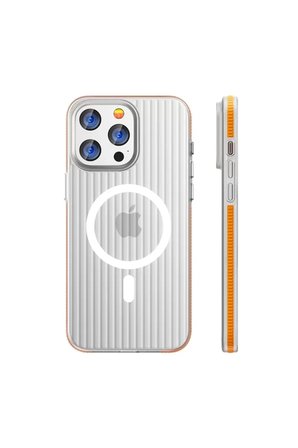 Joko Apple iPhone 15 Pro Max Line Magsafe Kapak - Turuncu