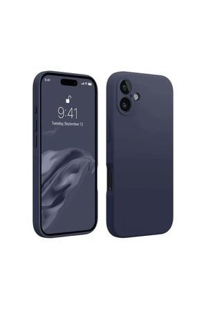 Newface Apple iPhone 16 Kılıf First Silikon - Lacivert