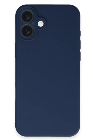 Newface Apple iPhone 16 Kılıf First Silikon - Lacivert