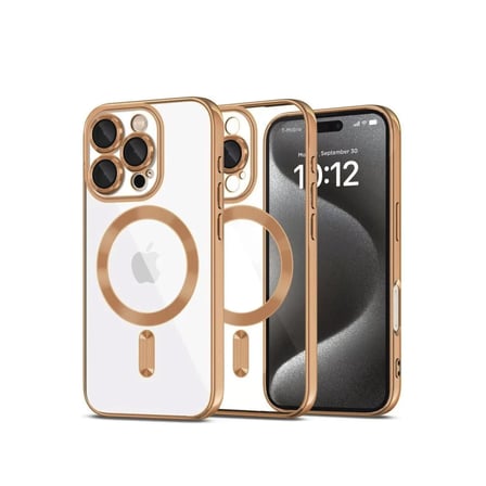 Newface Apple iPhone 16 Pro Max Kılıf Kross Magneticsafe Kapak - Çöl Titanyum