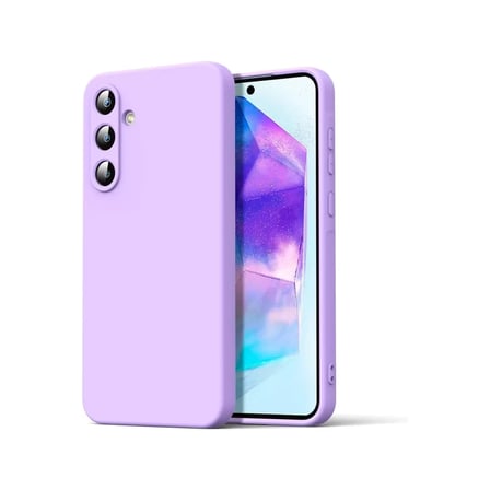 Newface Samsung Galaxy A16 5G Kılıf Nano içi Kadife Silikon - Lila