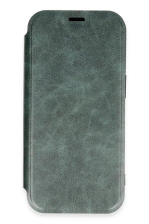 Newface Apple iPhone 16 Pro Max Kılıf Flip Cover - Koyu Yeşil