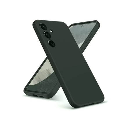Newface Samsung Galaxy A36 Kılıf Nano içi Kadife Silikon - Koyu Yeşil