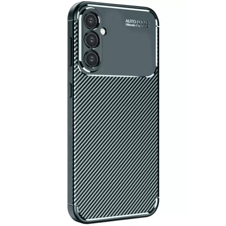 Newface Samsung Galaxy A26 Kılıf Auto Focus Karbon Kapak - Koyu Yeşil