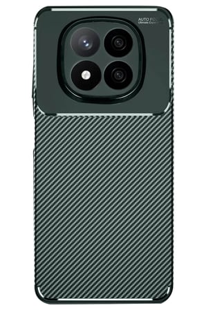 Newface Xiaomi Redmi Note 14 Pro 5G Kılıf Auto Focus Karbon Kapak - Koyu Yeşil