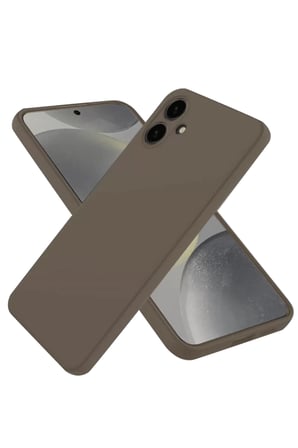 Newface Samsung Galaxy A06 Kılıf First Silikon - Kahverengi