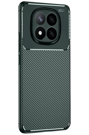 Newface Xiaomi Redmi Note 14 Pro 4G Kılıf Auto Focus Karbon Kapak - Koyu Yeşil